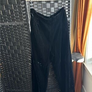 Women’s Black Velvet Pants